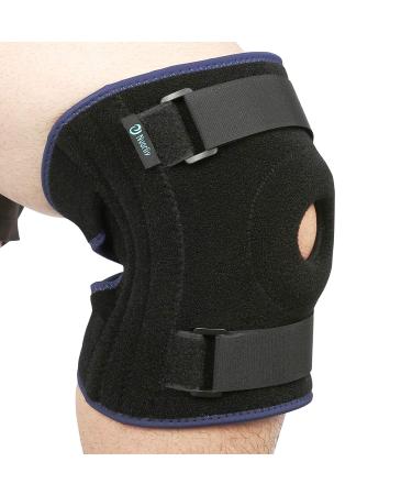 Nvorliy Plus Size Knee Brace XL-8XL Extra Large Open-Patella Stabilizer Breathable Neoprene Support For Arthritis, Acl, Running, Pain Relief, Meniscus Tear, Post-Surgery Recovery (5XL/6XL)