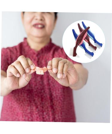 Minkissy 4-Piece Dual-Sided Toothbrush Set for Prosthesis Care | Clean & Maintain Your Dental Prosthetics - Buy Online on GoSupps.com