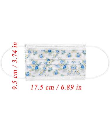 Lulupi 10-Piece Floral One-Way Adult Mouth Protection - Elegant Breathable Bonda Masks & Neckerchief for Women - A-04 - Buy Online on GoSupps.com