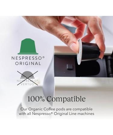 CRU Kafe Decaf Nespresso Original-Line Compatible Coffee Pod Capsules 20 Pods Organic Decaf Coffee 10 count (Pack of 2) - Buy Online on GoSupps.com