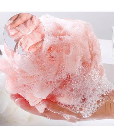 Ultra-Soft Exfoliating Body Bath Sponge - 4-Pack in Assorted Colors for Men & Women | Perfect Shower Back Scrubber - Buy Online on GoSupps.com