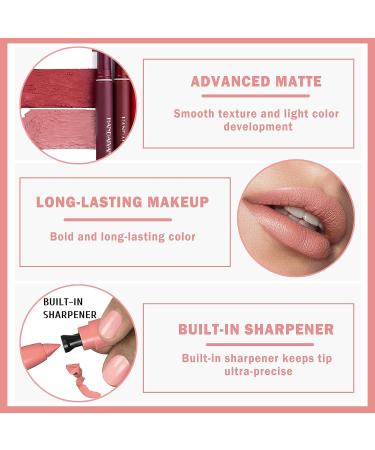 Ionsgako Matte Nude Lipstick - Long Lasting & Waterproof Lip Stain in Peach Shade for Women | Non-Drying Formula - Buy Online on GoSupps.com