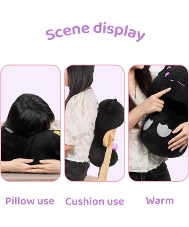 Mewaii 8'' Black Devil Axolotl Mushroom Plushie Stuffed Animal Pillow Toy - Buy Online on GoSupps.com