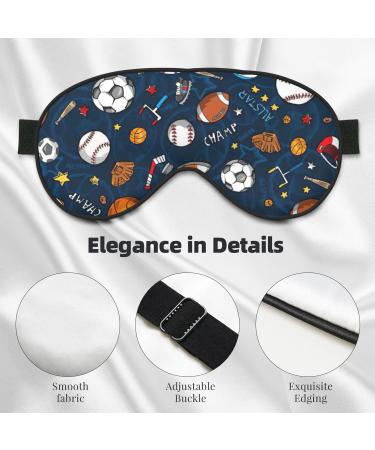 Unisex Sports Baseball Game Eye Mask - Soft Adjustable Sleep Mask for Ultimate Comfort - Buy Online on GoSupps.com