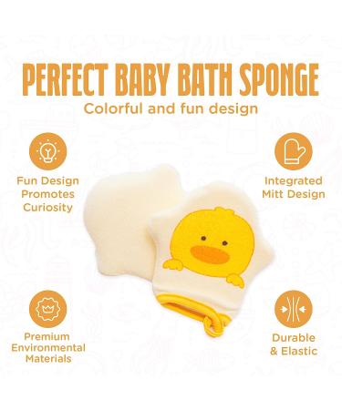 Bath Sponge Gift for Babies & Toddlers | Natural & Gentle Exfoliating Loofah | Pediatrician Approved - Buy Online on GoSupps.com