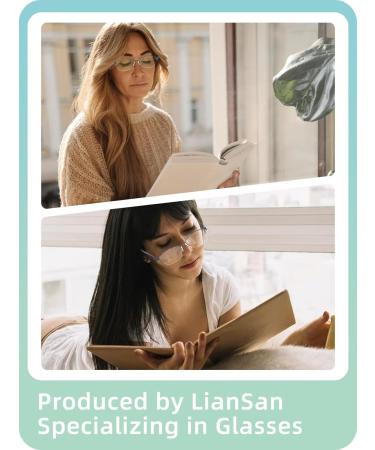 LianSan Superior Progressive Multifocus Reading Glasses for Women - No-Line Multifocal Computer Readers (2.50x Blue) | International Shipping Available - Buy Online on GoSupps.com