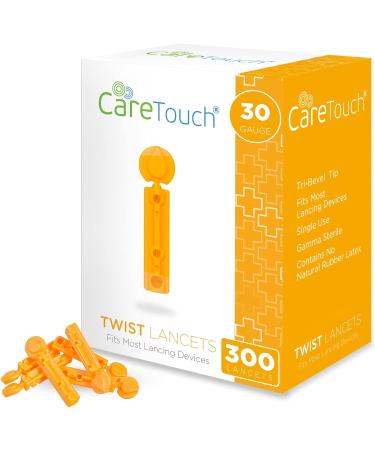 Diabetic Lancets for Blood Testing - 30 Gauge, 300 Count - Fits Most Lancing Devices - Sterile Single Use Blood Sugar Lancets - Buy Online on GoSupps.com