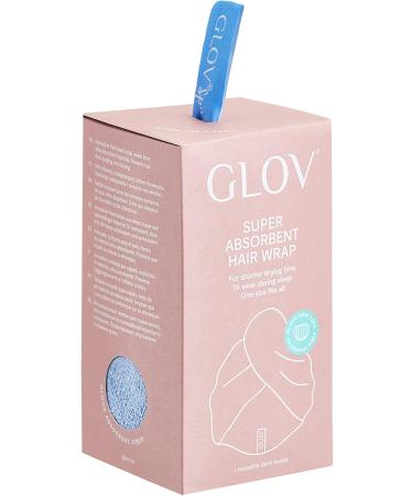 Quick-Dry Microfiber Hair Turban Towel - Absorbent & Adjustable Blue Towel for All Hair Types - Buy Online on GoSupps.com
