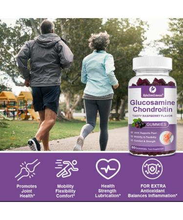 AlphaStateSciences Raspberry Bliss Glucosamine Chondroitin Gummies 1500mg - 60 High Strength Gummies - Buy Online on GoSupps.com