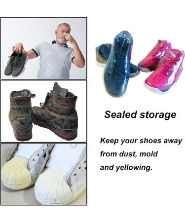 50Pcs Shoe Shrink Wrap Bags - Large Sneaker Protector for Men & Women, 10x17inches - Buy Online on GoSupps.com