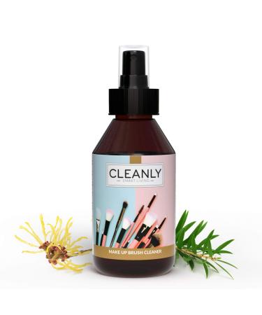 Brush cleaner Cleanly Makeup brush cleaner | Professional make up kit | Disinfectant spray tea tree oil 250ml | Alternative to silicone makeup sponge