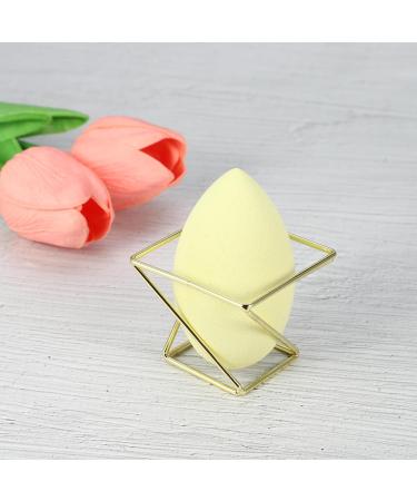VOCOSTE Square Beauty Egg Holder | Makeup Sponge Case & Drying Stand | Gold Metal Storage for Cosmetics - Buy Online on GoSupps.com