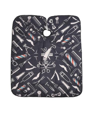 Professional Hair Cutting Cape Multi Functional Styling Apron with Adjustable Neck Buckle Waterproof Polyester Material Haircuts Styling Coloring