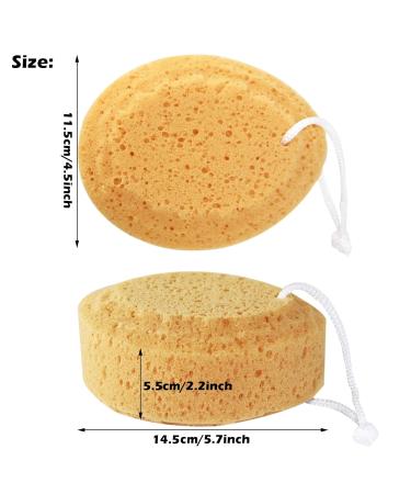 Soft Bathing Sponge Set 6 Gentle Foam Shower Sponges for Men Women & Kids Perfect Peeling Body Cleaning Accessories - Buy Online on GoSupps.com