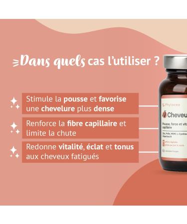 Cheveux + Compl ment Pousse & Fortification Capillaire | Ortie MSM Pr le Zinc Vitamines B5 B6 B8 | Anti-Chute Soin Naturel Homme & Femme | 90 G lules Vegan - Buy Online on GoSupps.com