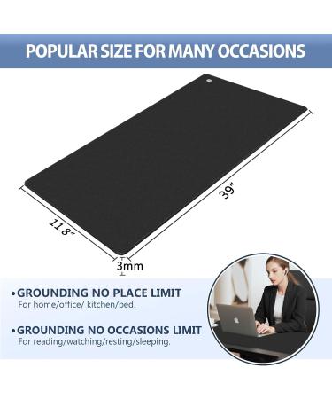 Premium 2-Layer Ground Mat for Bed Desk & Floor - Enhance Sleep Health & Pain Relief (99.1 x 30.5 cm) - Buy Online on GoSupps.com