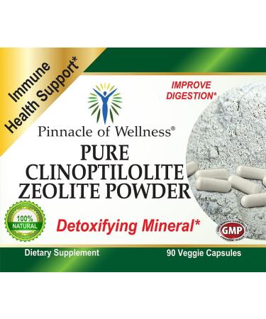 Pinnacle of Wellness Zeolite Detox Cleanse 90 Capsules - Pure Clinoptilolite Dietary Supplement - Buy Online on GoSupps.com