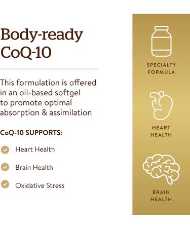 Solgar Megasorb CoQ-10 60 mg - 120 Softgels | Heart Health & Energy Support - Buy Online on GoSupps.com