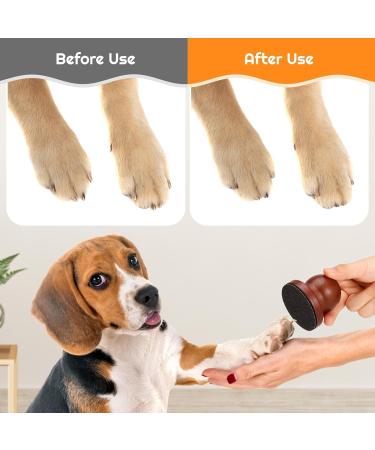 BEANPRECOY Dog Nail File with 8pcs Sandpaper Dog Nail Scratch Board Dog Nail Grinder Wooden Replaceable Sandpaper Dog Nail Trimmers for Polishing Cat and Dog Nails - Buy Online on GoSupps.com