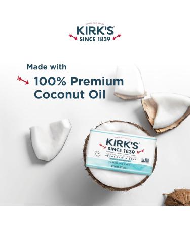 Kirk's Castille originale Coco Savon sans parfum Paquet 18 Fragance Free 1 Fragance Free 125 GRAMMES - Buy Online on GoSupps.com