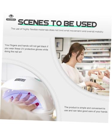 minkissy 2 Pairs Sun Protection Half Finger Gloves Sun Protection Gloves Anti-uv Gloves Manicure Tools Uv Prevention Gloves Nail Art Protector Light Lamp Gloves Hand Guard Nylon Miss Riding - Buy Online on GoSupps.com