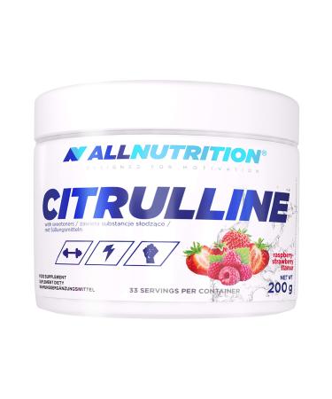 All-Nutrition Citrulline Malate 200g Dose with taste amino acids L-Citrulline (Raspberry-Strawberry) Raspberry-Strawberry 200 g (1 Pack)