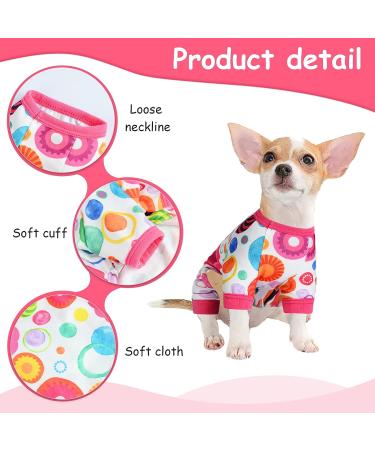 Chihuahua Dog Pajamas | Extra Small Puppy Pjs | Cute Pet Onesies (Flower Design, Small) - Buy Online on GoSupps.com