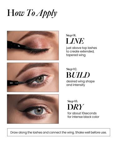 SON&PARK True Black Liquid Eyeliner | Precise Felt Tip | 24hr Smudge Proof | Quick Drying | Satin Finish | Korean Makeup - Buy Online on GoSupps.com