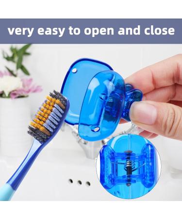 Fowecelt Toothbrush Head Caps - 4Pcs Travel Cover Set for Electric & Manual Toothbrushes - Buy Online on GoSupps.com