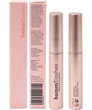 Bamm!Lashes Magnetic Eyeliner for False Eyelash Application 5ml - Easy and Long-Lasting Application Glue-Free Precise Tip Intense Black Color Ideal Natural Eyelash Effect - Buy Online on GoSupps.com