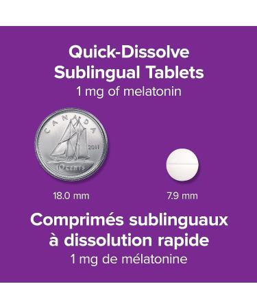 Webber Naturals Melatonin 1 mg 90 Quick Dissolve Tablets For Sleep Support Vegetarian - Buy Online on GoSupps.com