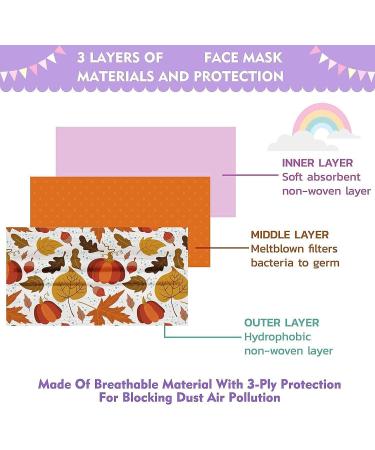 Wtosuhe 50PC St Patricks Day Kids Disposable FaceMasks with Shamrock Designs 3-Ply Spring Holiday FaceMask for Girls Boys Thanksgiving_a - Buy Online on GoSupps.com