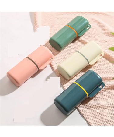 Buy Digjobk Portable Travel Toothbrush Mug & Toiletries Set - Beige | Multifunction Bathroom Organizer & Travel Cup - Buy Online on GoSupps.com