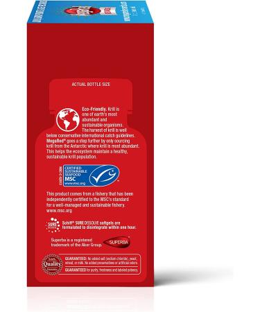 Schiff MegaRed Omega-3 Krill Oil 1000 mg - 60 Softgels | Superior Heart & Joint Health - Buy Online on GoSupps.com