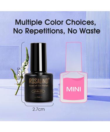 ROSALIND Glitter Gel Nail Polish 12 Colors Gel Polish Soak Off UV LED Nail Gel Nail Art Manicure Salon Starter DIY at Home Gold - Buy Online on GoSupps.com