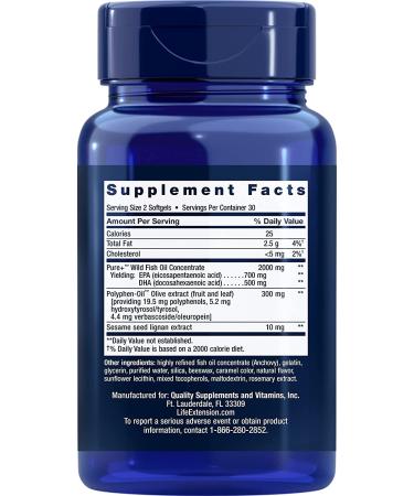 Life Extension Super Omega-3 Fish Oil â€“ 60 Softgels | Premium Omega-3 Support - Buy Online on GoSupps.com