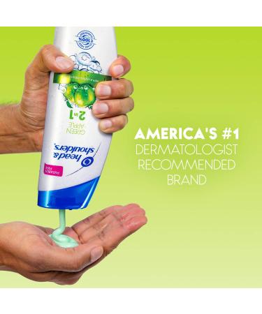 Head & Shoulders Green Apple 2-in-1 Anti-Dandruff Shampoo & Conditioner 13.5 Fl Oz - Buy Online on GoSupps.com