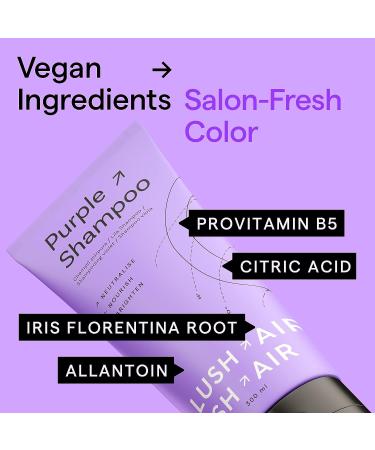 Purple Shampoo Toner for Blonde Hair - Neutralize Brassiness, Enhance Color, Nourish Scalp - Vegan & Sulfate Free - Buy Online on GoSupps.com