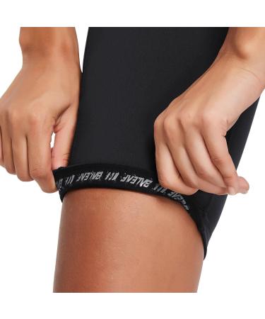 BALEAF Women's 9 High Waisted Biker Shorts with Side Pockets, UPF50+ - Black - Buy Online on GoSupps.com