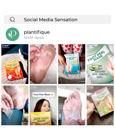 Plantifique Peach Foot Peel Mask - Exfoliating, Repairing & Softening - 1 Pack for Baby Soft Feet - Buy Online on GoSupps.com