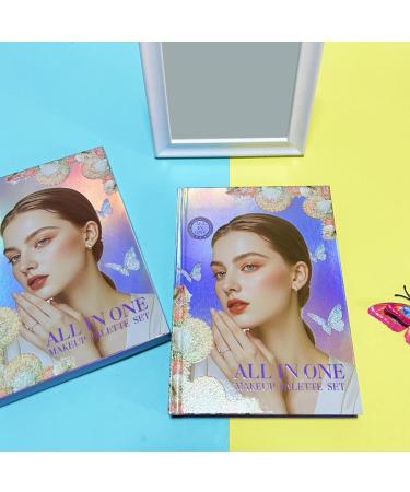  MFYOUPK Make-up Eye Palette Long-Hold Beauty Products Folding Book-Style Makeup Palette For Beginners Adults Teenagers Daily Evenings - Buy Online on GoSupps.com