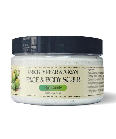 Zakia's Delicate Prickly Pear & Argan Oil Honey Scrub for face and body - 4 oz Jar 4 Ounce (Pack of 1) Jar