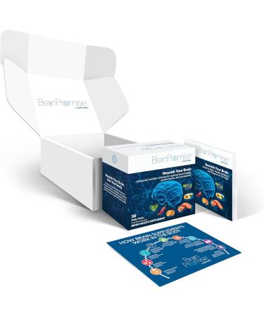 BrainPromise Eye & Brain Supplement by EyePromise - 30 Softgel Packets 30-Day Supply - Eye Supplement with Brain Support for Memory & Focus Made with Lutein and Zeaxanthin Vitamin A B C D & Zinc - Buy Online on GoSupps.com