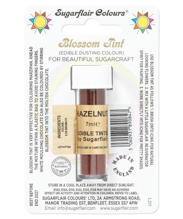 Sugarflair Hazelnut Blossom Tint Food Colouring and Dusting Powder Matt Finish Brush On or Mix with Rejuvenator Spirit to Create a One of A Kind Cake - 7ml