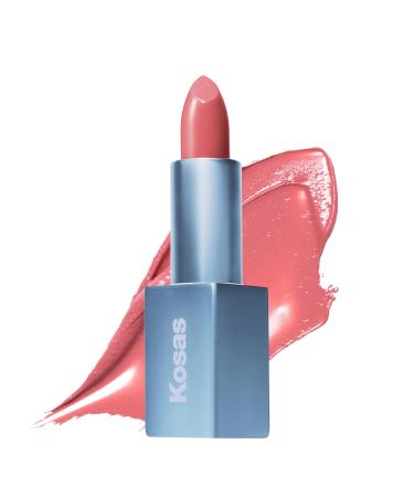 Kosas Weightless Lip Color Nourishing Satin Lipstick - High Impact Lip Color with Clean Formula - Comfy Feel & Soft Finish - Beach House