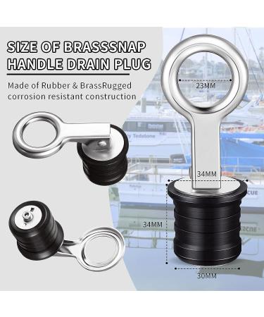 2 Pieces Stainless Steel Boat Drain Snap Plug for 1 Inch Drains - Honoson - Buy Online on GoSupps.com
