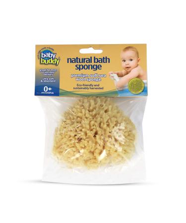Baby Buddy Natural Wool Sea Sponge  Baby Bath Sponge  Soft on Tender Skin  Hypoallergenic  Brown  4.5in  1 Count 1 Count (Pack of 1)