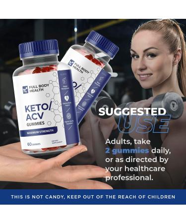 Full Body Health Keto ACV Gummies - Advanced Weight Loss Formula | 60 Gummies - Buy Online on GoSupps.com