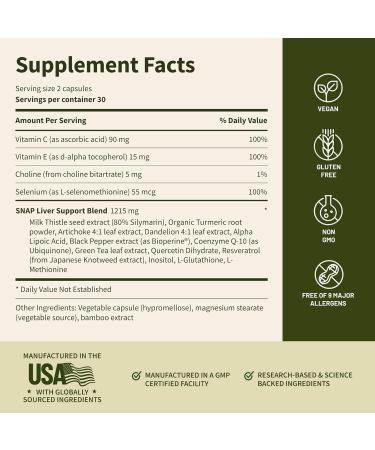 Snap Supplements Cholesterol Health + Liver Health Support Supplements 60 Vegetarian Capsules Each - Buy Online on GoSupps.com