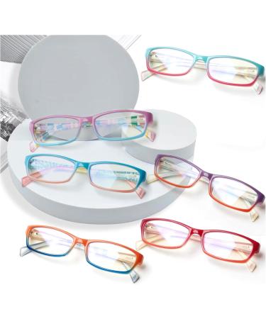 COJWIS 6 Pack Blue Light Filter Reading Glasses for Women - Spring Hinge UV Protection Multicolored 1.5x Magnification - Glare-Free Vision Aid - Buy Online on GoSupps.com